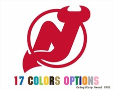 New Jersey Devils Vinyl Sticker Decal (BUY 2 GET 1 FREE)