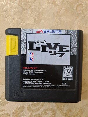 NBA LIVE 97 Basketball 1997 SEGA Genesis 16 Bit Mega Drive Retro Spiel Original