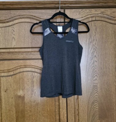 Craft Damen Sporttop Grau Fitness Gym Running Laufen Funktional Sommer Gr. XS