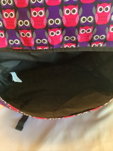 YAK PAK Pink Purple OWLS 16" x 14" Messenger Bag/Shoulder Bag - 第 11/12 張圖片