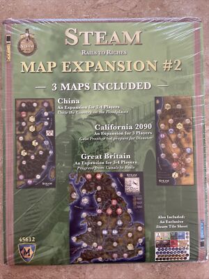 Steam: Rails to Riches - Map Expansion #2 - Mayfair Games - 2011