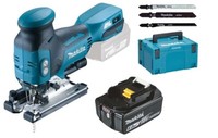Makita DJV181Z Akku-StichsäGe Pendelhub 18V DJV181 + 1X Akku 18V 6Ah Im Makpac
