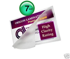 500/pack Military Cards size 7 Mil Hot Laminating Pouches 2-5/8 x 3-7/8 Clear