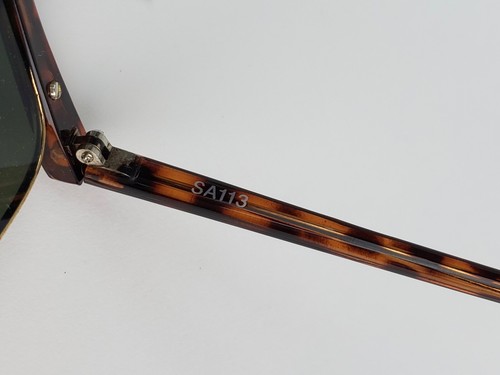 Vintage 1980's Sasson oo-la-la women's tortoise shell sunglasses owl eye rimless - Picture 6 of 8