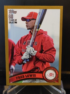 Fred Lewis 2011 Topps Gold #517 - 795/2011 - Cincinnati Reds | eBay