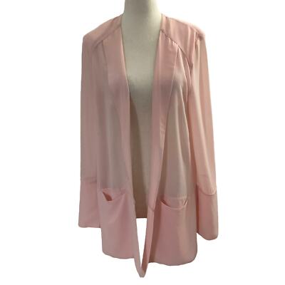 French Connection Pink Soft Blazer w/ Shoulder Pads Women Size