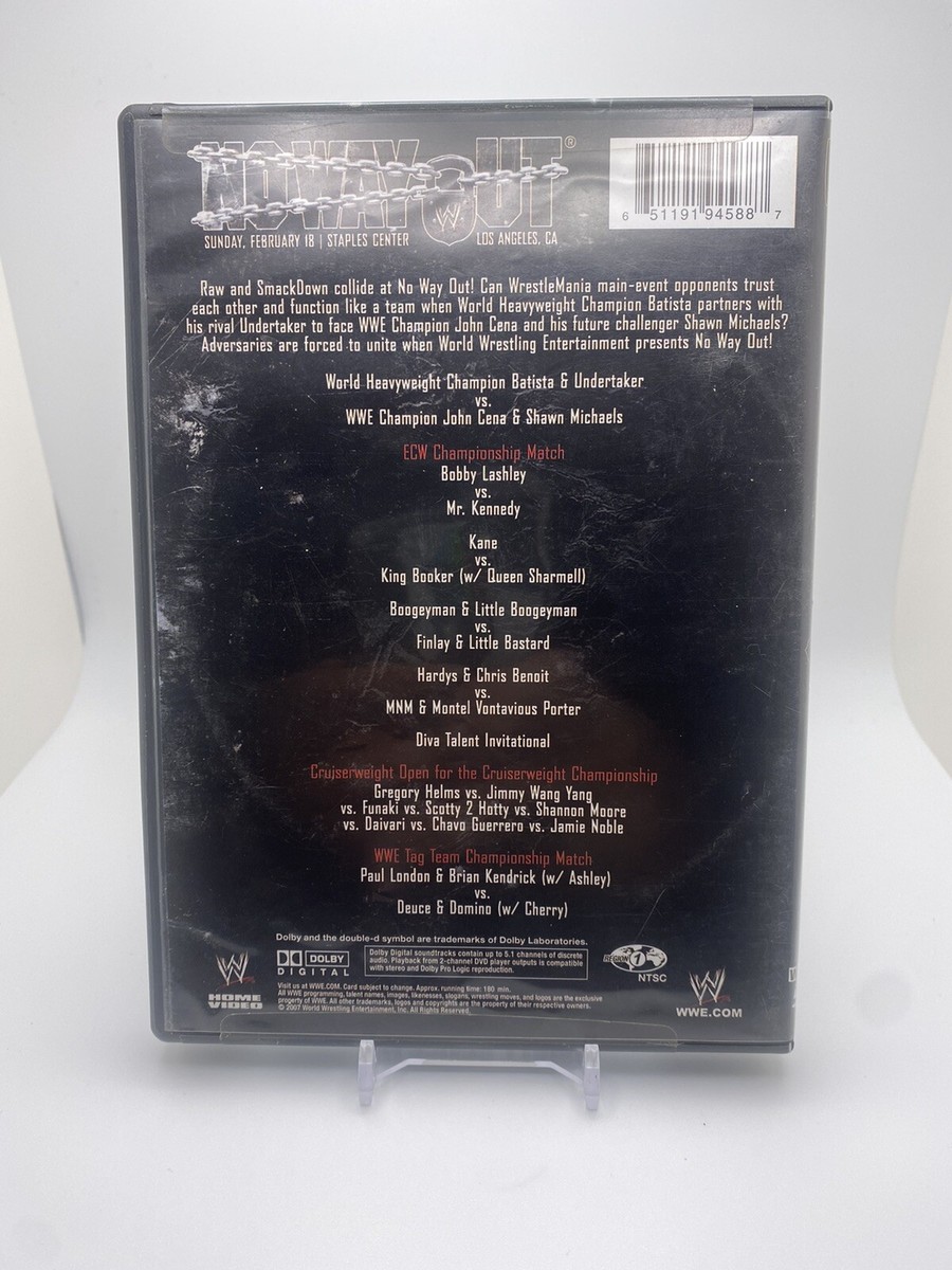 WWE No Way Out 2007, Undertaker, Batista, Shawn Michaels, MVP, MNM