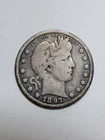 1897 O Barber Quarter Very Good Plus From Old Time Collection