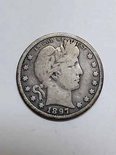 1897 O Barber Quarter Very Good Plus From Old Time Collection