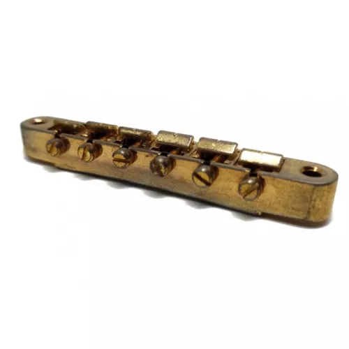 Faber Gold aged Brass saddles Bridge ABRH, Gibson style (ABR-1)