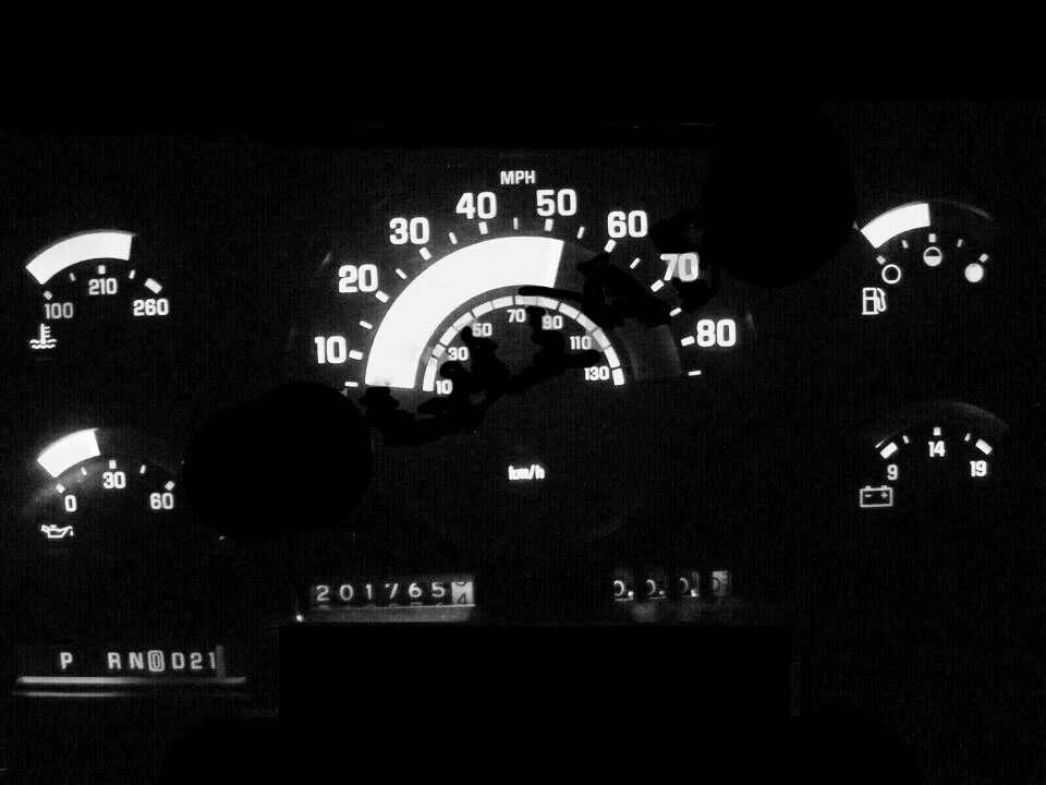 Lâmpadas de painel LED cluster medidor branco para caminhão Chevy GMC 1988-1991 série C/K - Imagem 3 de 3