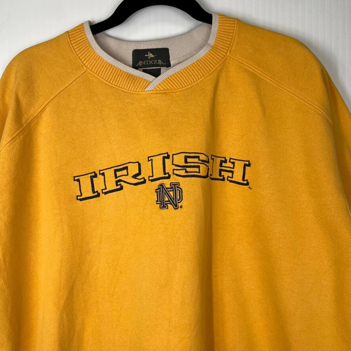 Yellow notre sales dame sweatshirt