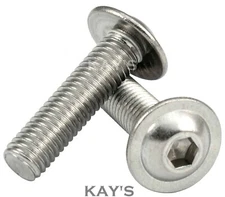 M3 M4 M5 M6 M8 M10 M12 FLANGED BUTTON HEAD SCREWS HIGH TENSILE ZINC PLATED BOLTS