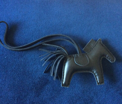 Hermes Milo Lambskin Grigri Rodeo Horse Bag Charm PM So