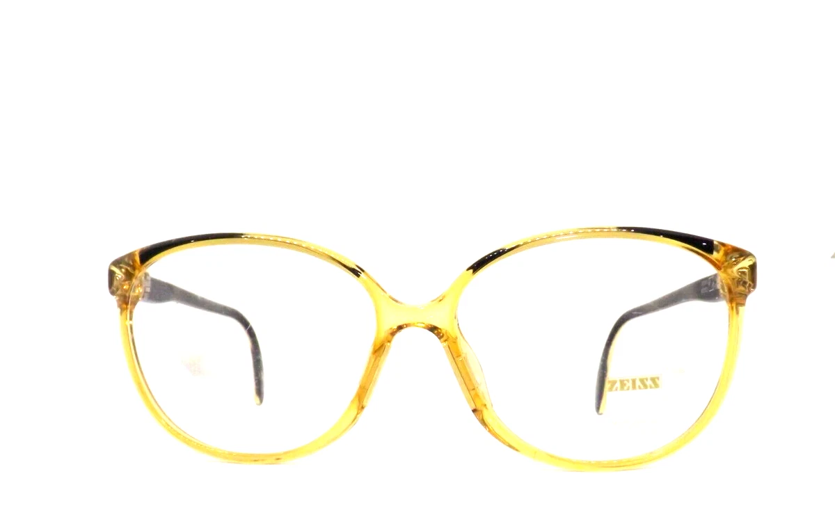 ZEISS Frames for Glasses Woman Vintage Plastic Ages 80 Yellow