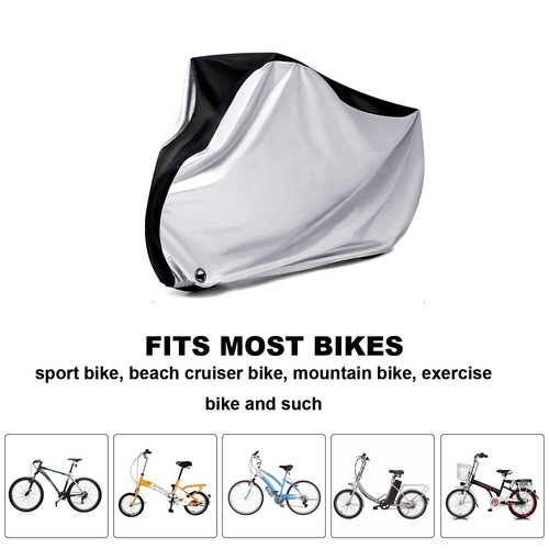 Fits 1 Bikes Storage Bicycle Cover Bike UV Sun Rain Dust Waterproof Protector US - Picture 3 of 12