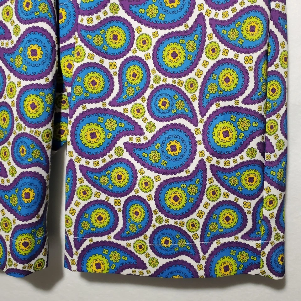 Flow Golf Shorts By Flow Society Mens 34 Multicolor Paisley Print Golf - Image 4 of 4