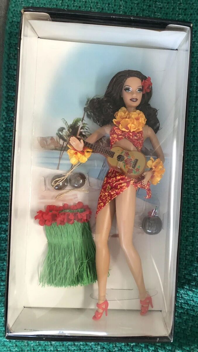 Pin Up Girls Barbie Dolls, Hawaiian Hula Honey And Way Out West, Gold Label, New Pin Up Girls Barbie Dolls, Hawaiian Hula Honey And Way Out West, Gold Label, New