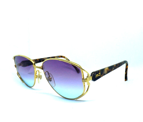 Vintage Renato Balestra RB 1102 Braun Gold Oval Sonnenbrille  display picture 1
