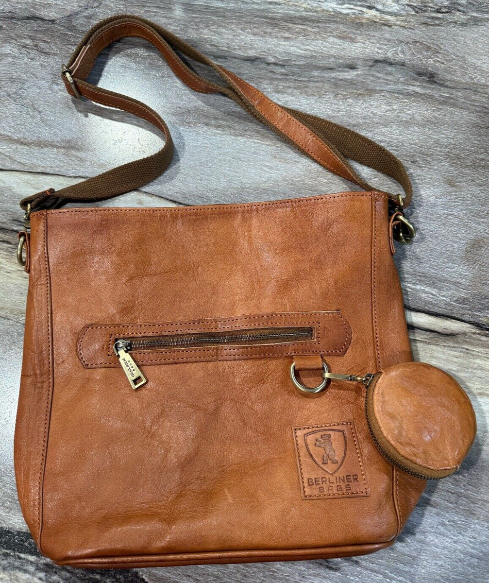 Berliner Bags Vintage Leder Umhängetasche Helena – Braune Damen Handtasche Mit Viel Stil