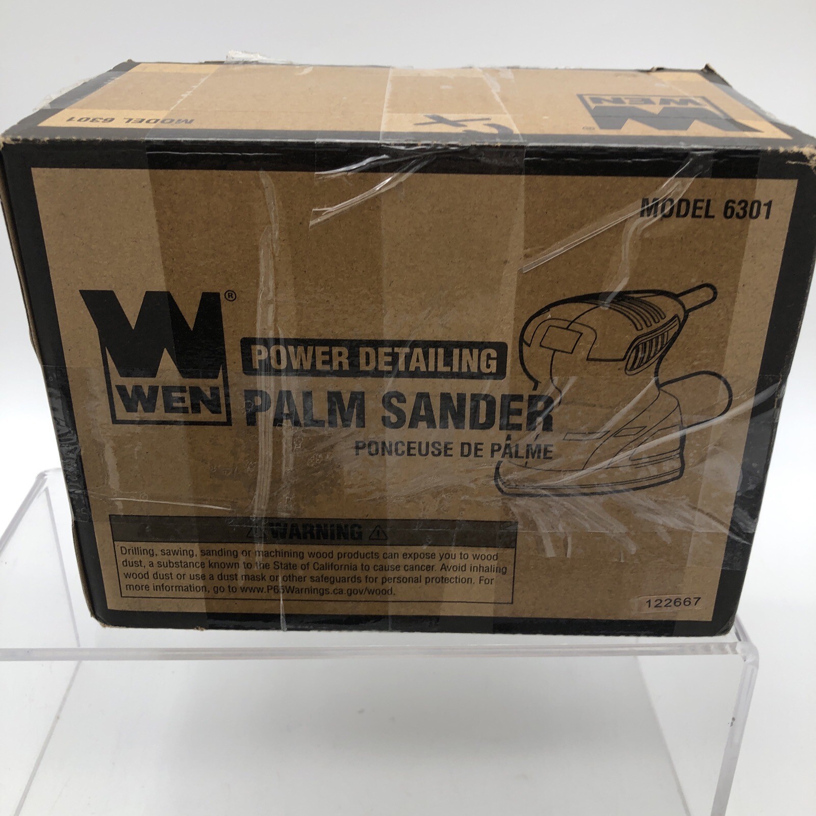 WEN Palm Sander 1Amp Electric Detailing Angled Tip Lightweight Design