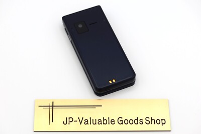 B] Fujitsu Arrows Basic F-41C Navy Flip Cell Phone Unlocked SIM