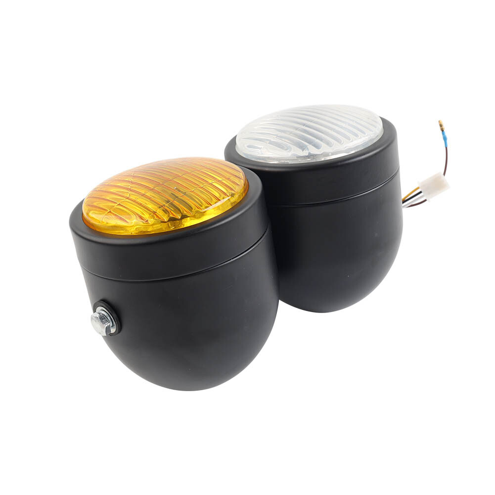 Universal Motorcycle Twin Headlight Double Dual Lamp Dirt