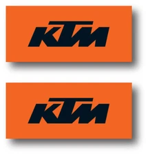 2X KTM DECAL BLACK STICKER 3M US WHEEL MOTO HELMET VEHICLE WINDOW CAR RACING