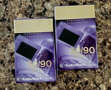 Lot Of 2 Radio Shack VHS-C PRO HIGH GRADE Camcorder Videocassette 30/90minSEALED