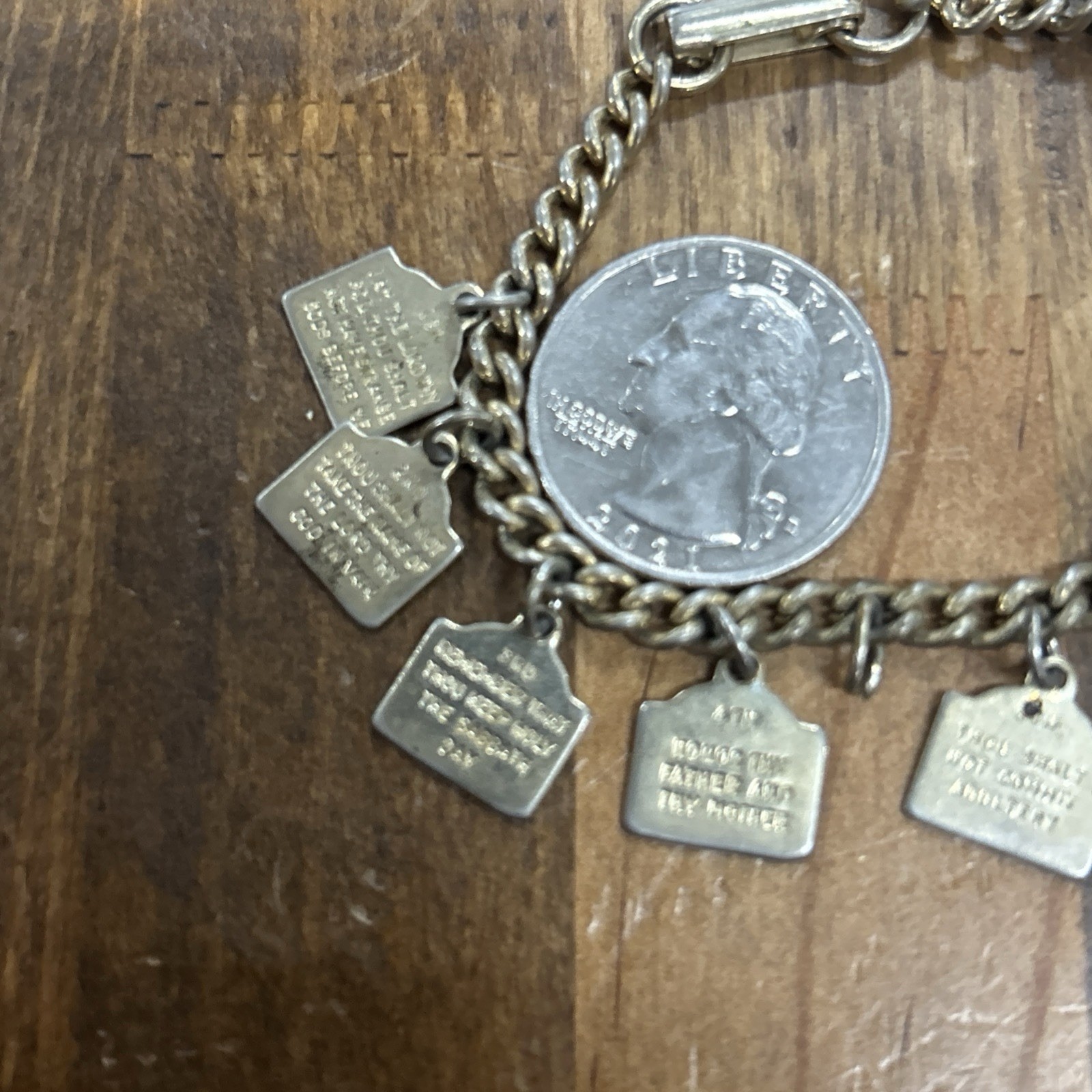 Vtg Ten Commandments Missing Fifth Commandment Bi… - image 2