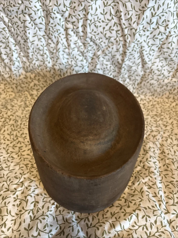 Molde de sombrerería con forma de bloque de sombrero de madera vintage tamaño 7 1/8 🔥🔥🔥 Foto 2 de 4