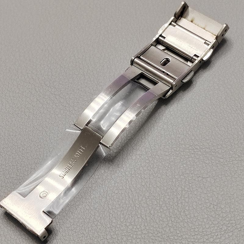 18mm 316L Stainless Steel Watch Clasp Adjustable Folding Buckle Metal