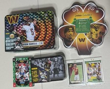 Mega Lot Of Jaden Daniels Collectors Tins & Hits. Sealed Washington Commanders