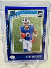 2024 Panini Donruss Optic Keon Coleman Blue Glitter Rated Rookie #263 Bills