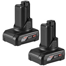 Bosch GBA12V60 2 Pack Genuine OEM 12V Max 6Ah Li-Ion Batteries - 1607A3506H-2PK