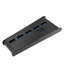 ABS 6-Port Extend USB Hub Adapter Splitter For Sony PS5 PS4 Pro Game Console
