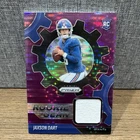 2025 Panini Prizm- Purple Pulsar Prizm Rookie Gear Jaxson Dart (RC)(MEM)PATCH