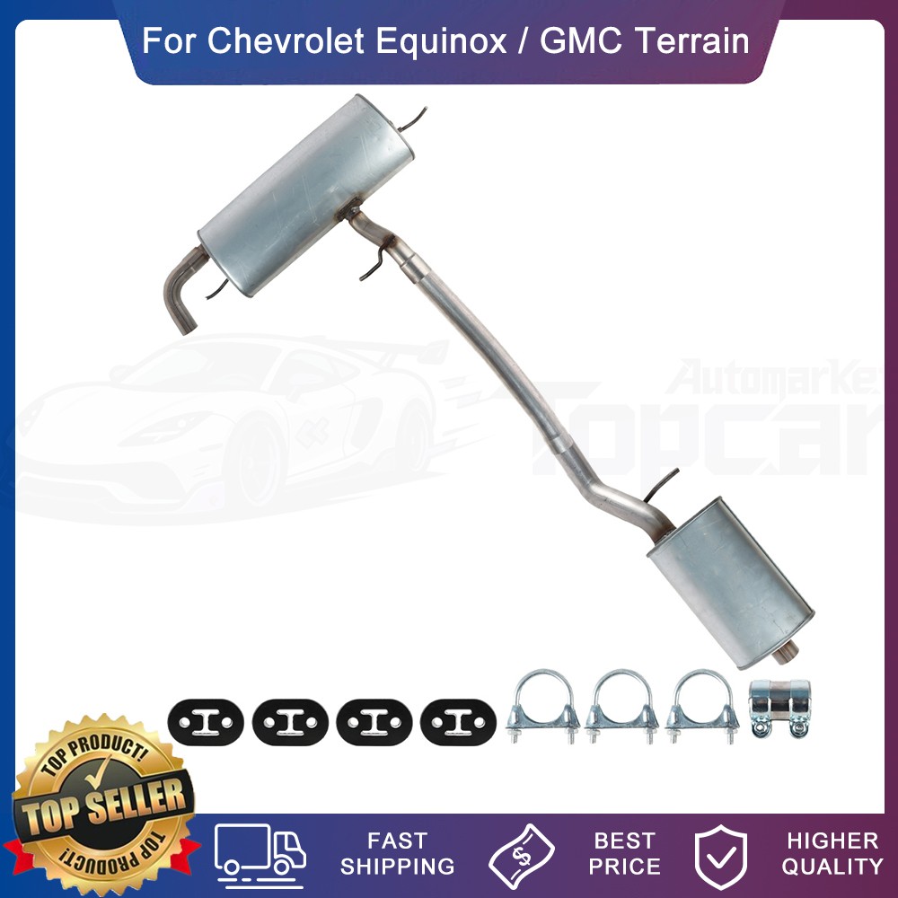 Stainless Steel Cat-Back Exhaust System Kit fits: 2010-2017 Equinox Terrain 2.4L