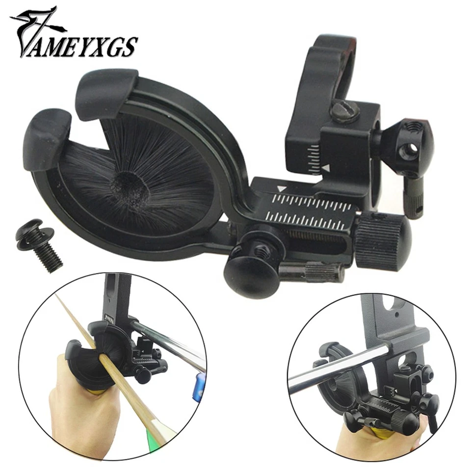 AMEYXGS Bogenschießen Pfeilauflage Jagd Arrow Rest Brush für Compoundbogen Zubehör RH LH