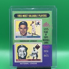 1975 Topps Baseball Yogi Berra Roy Campanella 1955 MVP #193 *NEAR MINT*