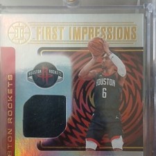 Houston Rockets First Impressions Memorabilia Insert NBA Basketball Trading Card