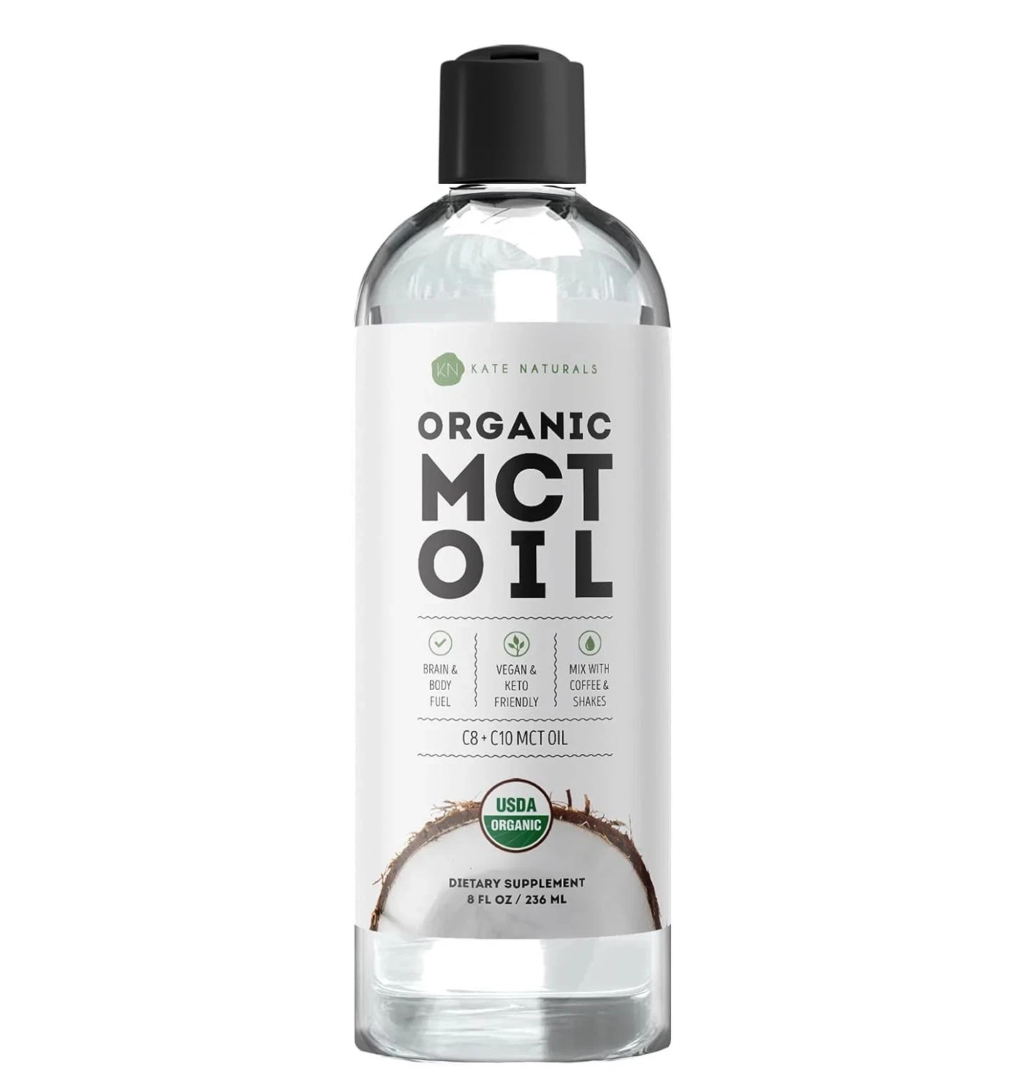 For Coffee. Pure Coconut Mct C8 And C10 Oil (8oz, Organic, U