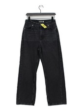Mint Velvet Women's Jeans UK 12 Black 100% Cotton Wide-Leg