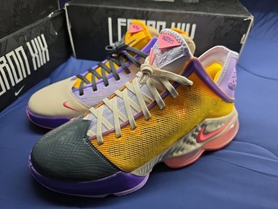 LEBRON XIX LOW - Lilac/Pink Gaze-DK Smoke Grey - Men's Size 10.5  DO9829 500
