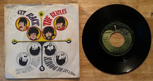 45 7" ITALY SP THE BEATLES GET BACK 2nd SLEEVE APPLE 04084