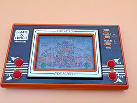 Vintage 1982 Nintendo Game & Watch Fire Attack ID-29 Wide Screen CIB Excellent