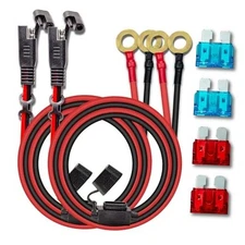 2 Pack 16AWG 2FT Charger Cable, SAE to O Ring Terminal Quick 16awg2ft*2