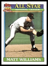 Matt Williams 1991 Topps #399 Giants MLB READ FREE SHIPPING AutographDen