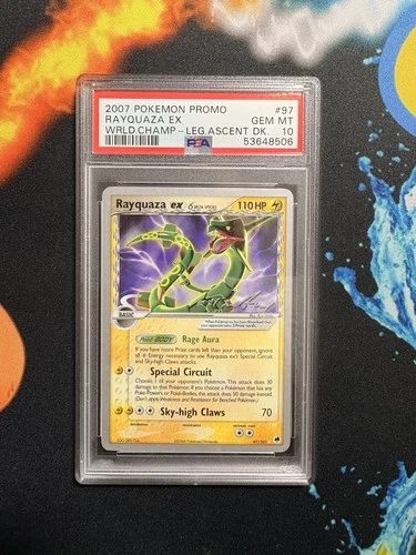 Pop 23! Delta species rayquaza ex 97/101 psa 10 mint world champ leg ascent deck