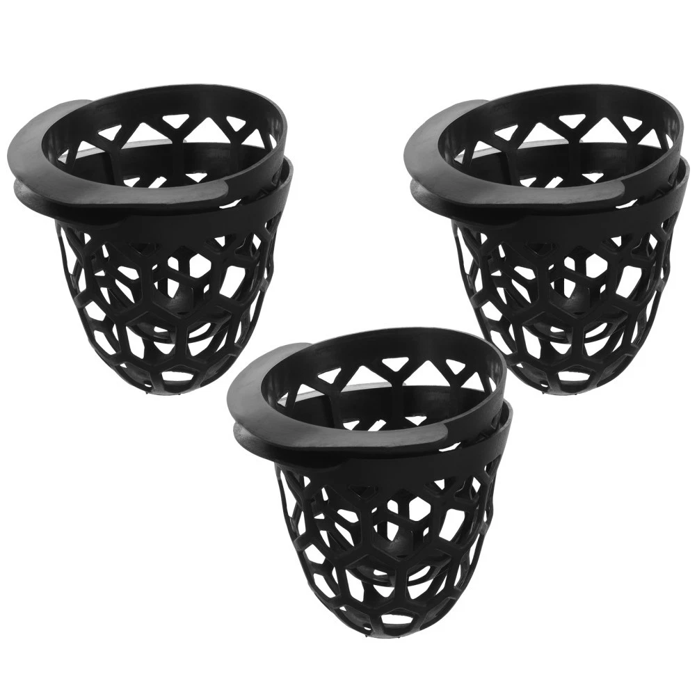 6Pcs Billiard Table Pocket Liner Tpe Storage Basket Black